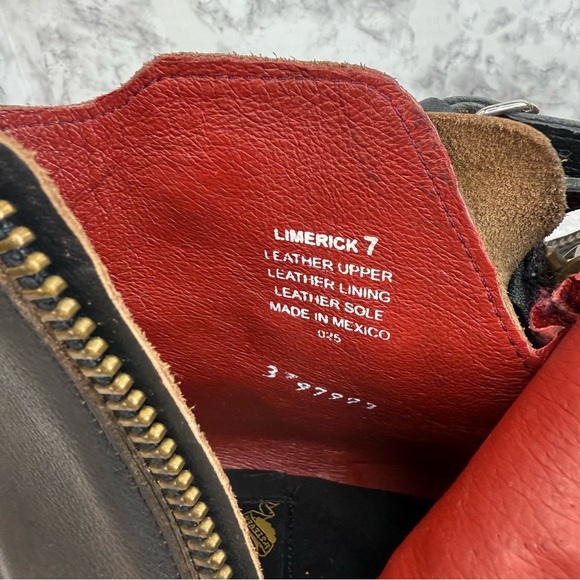 FREEBIRD LIMERICK Ankle Dark Brown Lace Zip Leather Distressed Boots Womens Sz 7 - Picture 14 of 16